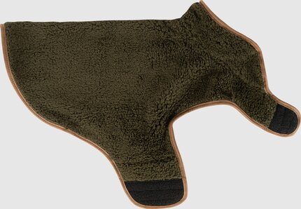 Jack Pyke Sherpa Fleece Dog Coat Dark Olive